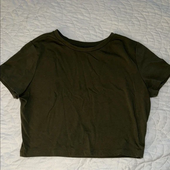 Classic Green Women's Crop Top - Picture 1 of 2